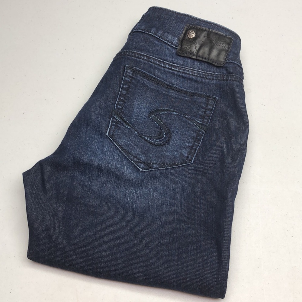 SILVER DARKWASH SUKI SKINNY JEANS 27x31 ⭐️